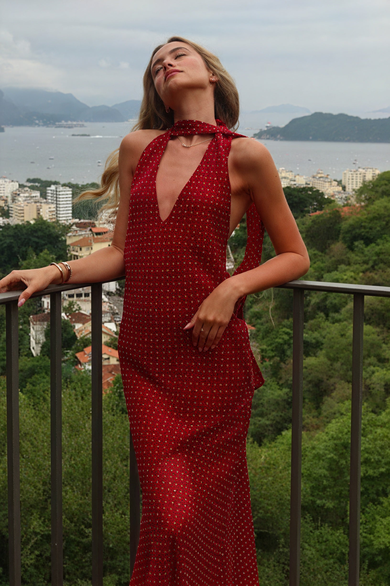 Women's Halter Maxi Dress – Plunging V-Neck, Open Back, Floor-Length-81108-647345d5-a862-4ee9-9bc2-4b926d24aadf