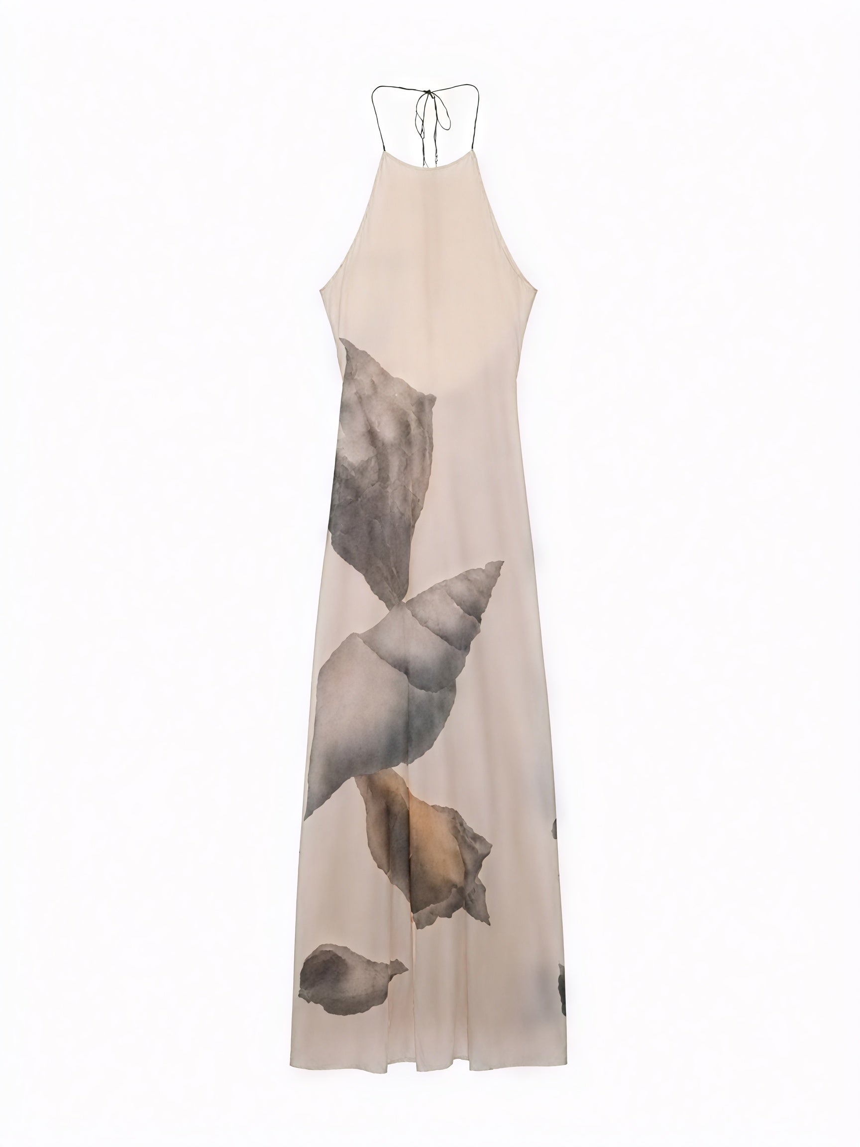 Women's Maxi Dress – Halter Neck, Textured Print, Floor-Length-83816-54144f81-bd1a-49bc-891c-dc47d30341c6