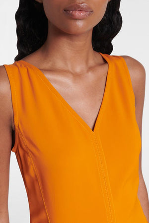 Statement High-Low Dress with Ruffled Skirt