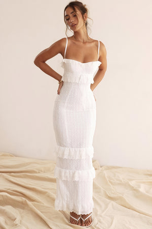 Women's White Eyelet Midi Dress – Cotton, Ruffle Detail, Bohemian Style-80948-5de207c8-d991-4a73-aa19-12abfc94ee1d