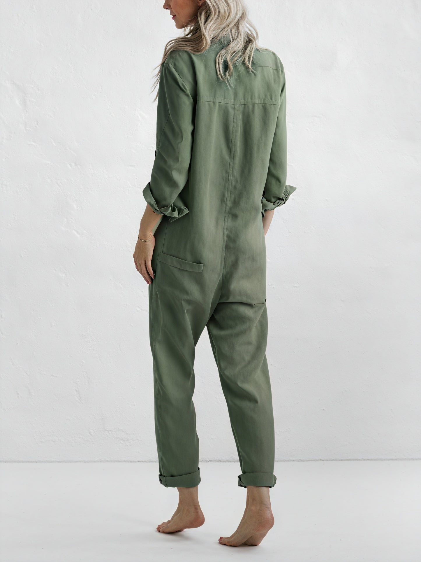Women's Linen Blend Jumpsuit – Button-Down, Tapered Leg, Relaxed Fit-81162-70e266ec-9391-4a99-8335-8cd831e1464b