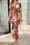 Flowing Midi Dress – Collared Button-Down, Tie Waist