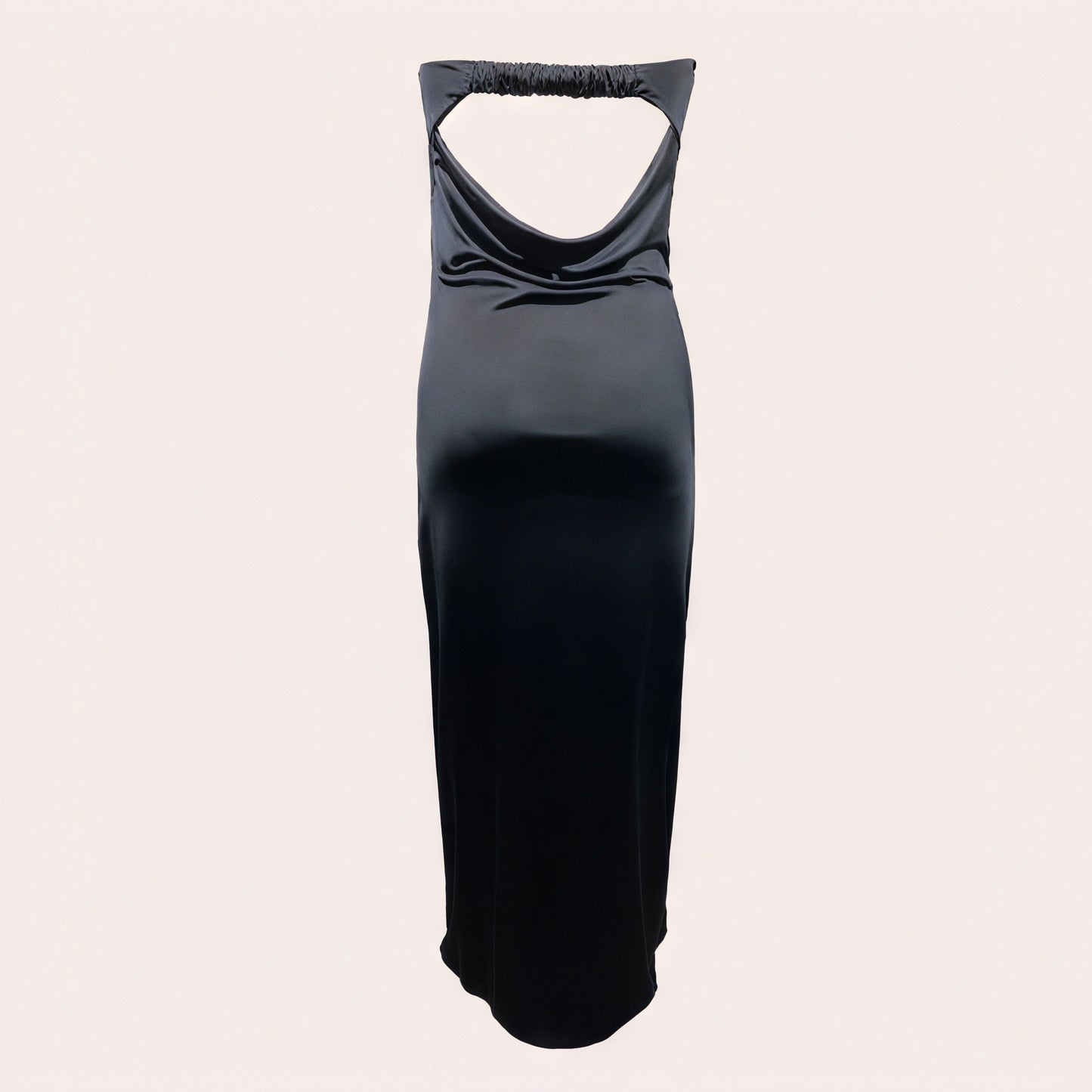 Women's Strapless Maxi Dress – Satin Fabric, Floor-Length, Elegant-83174-365b0adb-20b4-4404-ad8f-6ed281336528