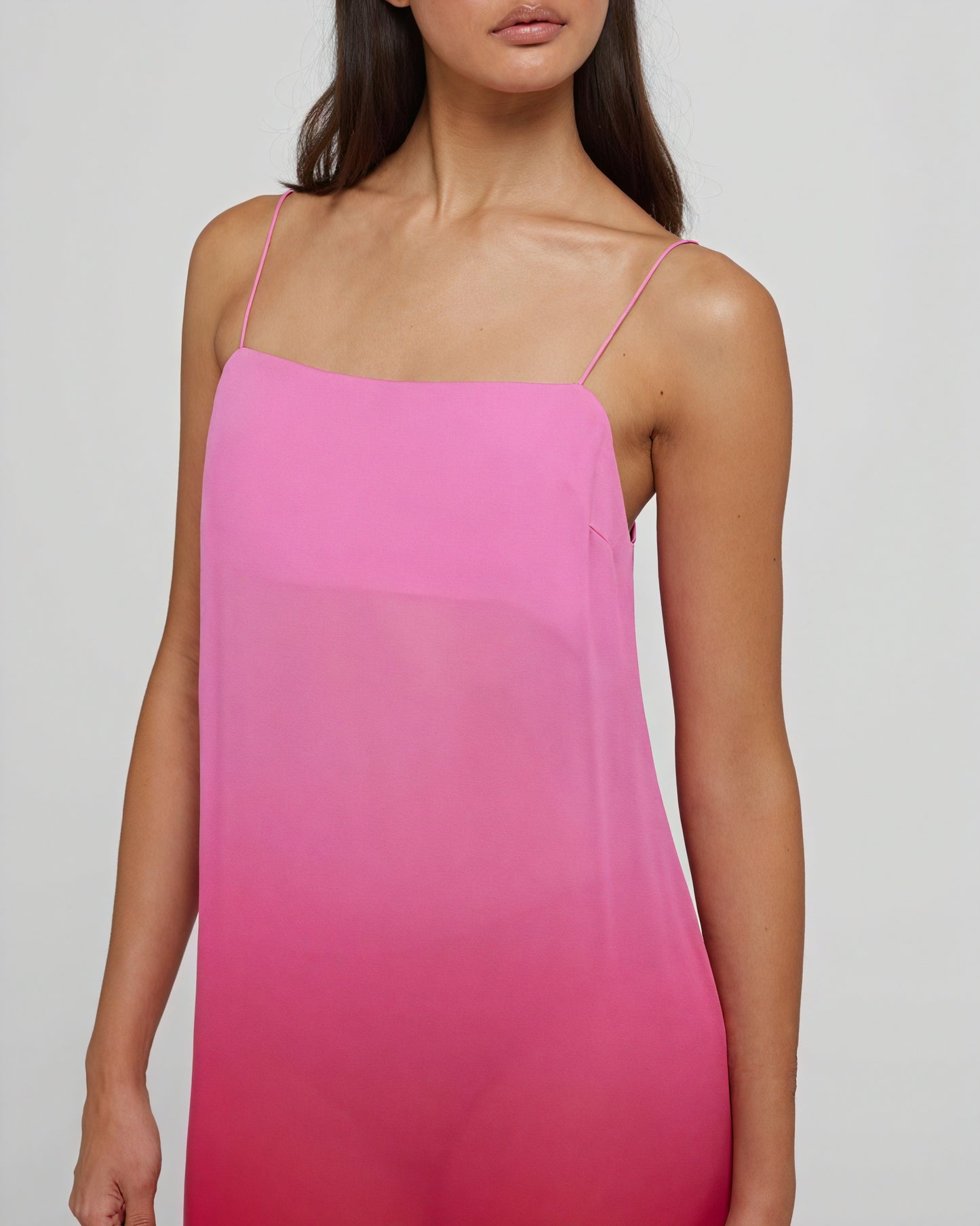 Women's Maxi Dress – Ombre Color Gradient, Sleeveless Spaghetti Strap-83812-fb23526b-87b7-44d2-aa8f-01c937f9cb06