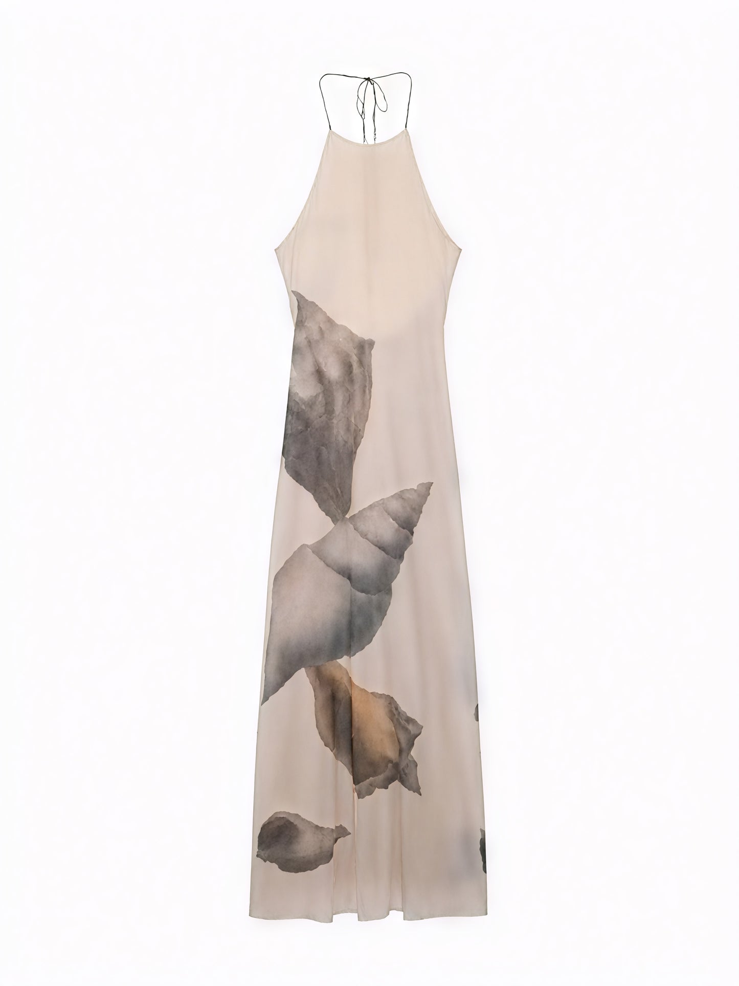 Women's Maxi Dress – Halter Neck, Textured Print, Floor-Length-83816-54144f81-bd1a-49bc-891c-dc47d30341c6