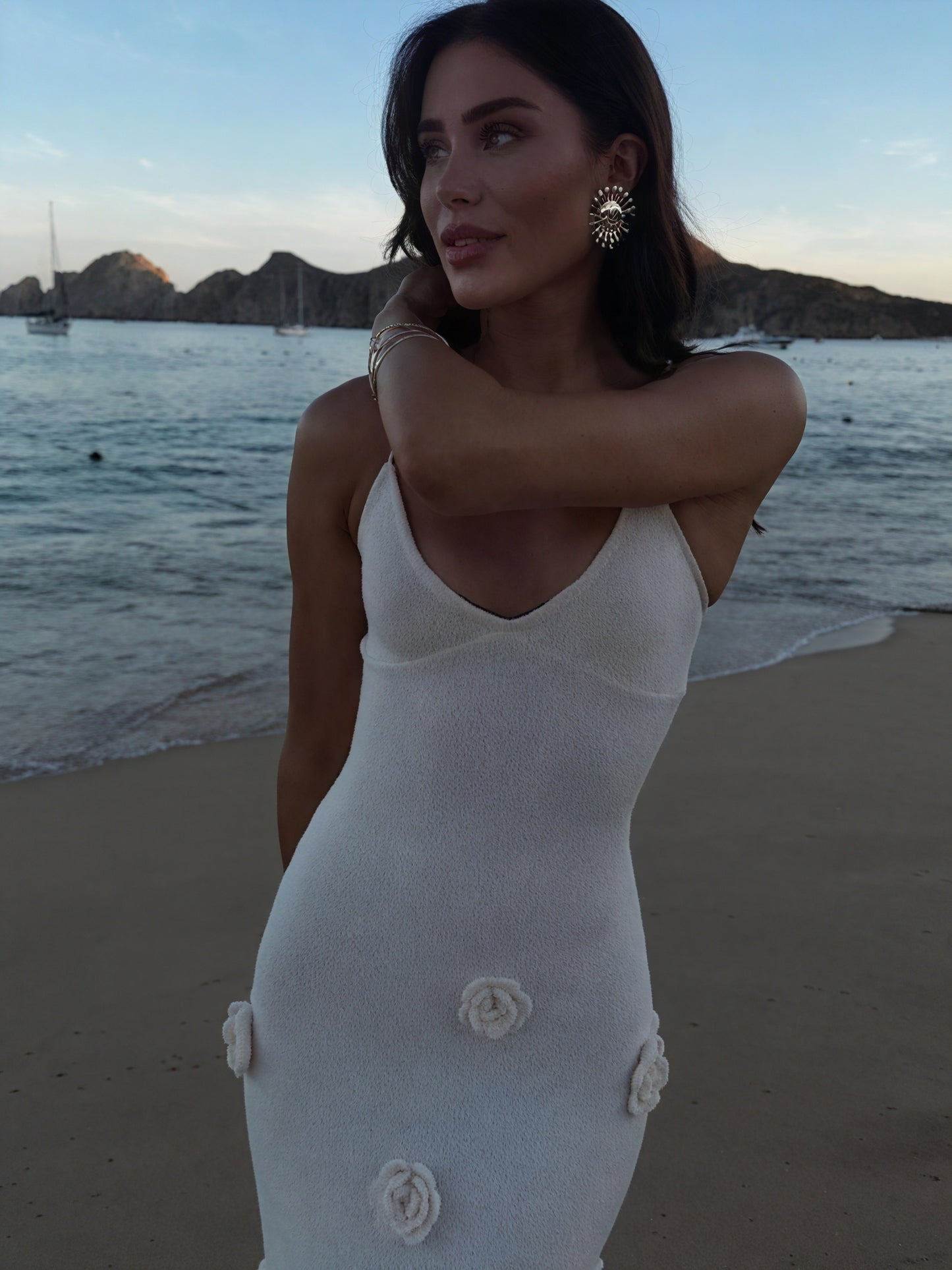 Women's White Floral Spaghetti Strap Dress for Special Occasions-83821-5ec70331-21f5-4e07-92c6-1df68473cb53