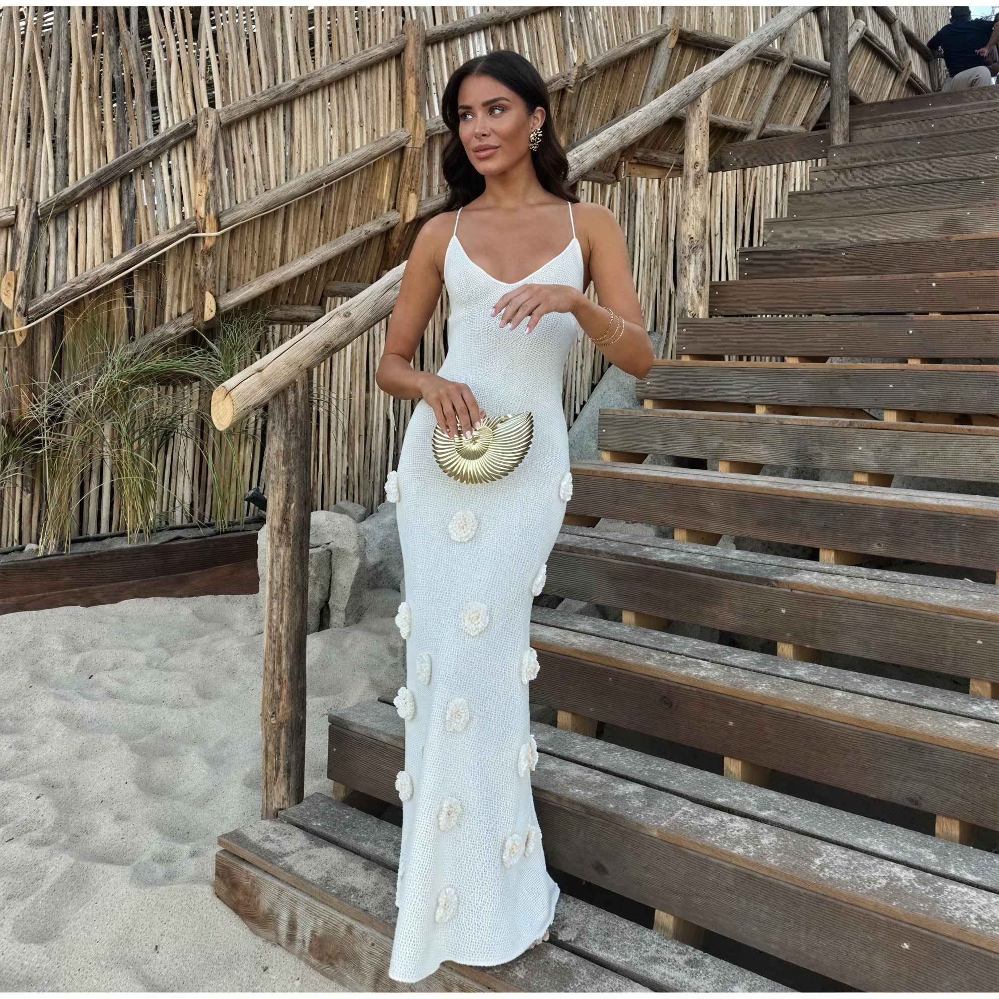Women's White Floral Spaghetti Strap Dress for Special Occasions-83821-dad22eff-0459-438c-8966-a964ec7cc8d3
