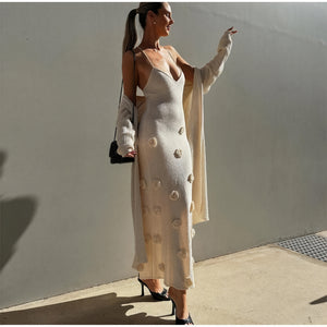 Women's White Floral Spaghetti Strap Dress for Special Occasions-83821-0725867c-f7e5-4328-8f86-de021431e166