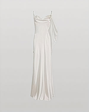 Women's Satin Cowl Neck Floor Length Dress with Spaghetti Straps-83831-00001a11-524b-4c5f-a8c5-e37f59d26654