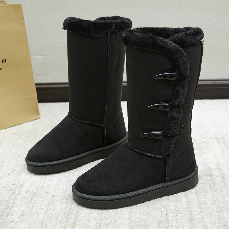 Women's Boots – Suede Upper, Faux Fur Lined, Toggle Closure, Rubber Sole, Multiple Colors-43004-9b753356-80c7-4638-aff3-7a24defcc4d1