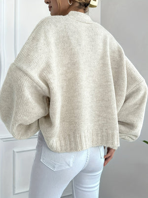 Women's Knit Cardigan – Button Closure, Long Sleeve, Classic Style-74563-aff03b2a-1f91-431a-83fa-e6093f2e8484